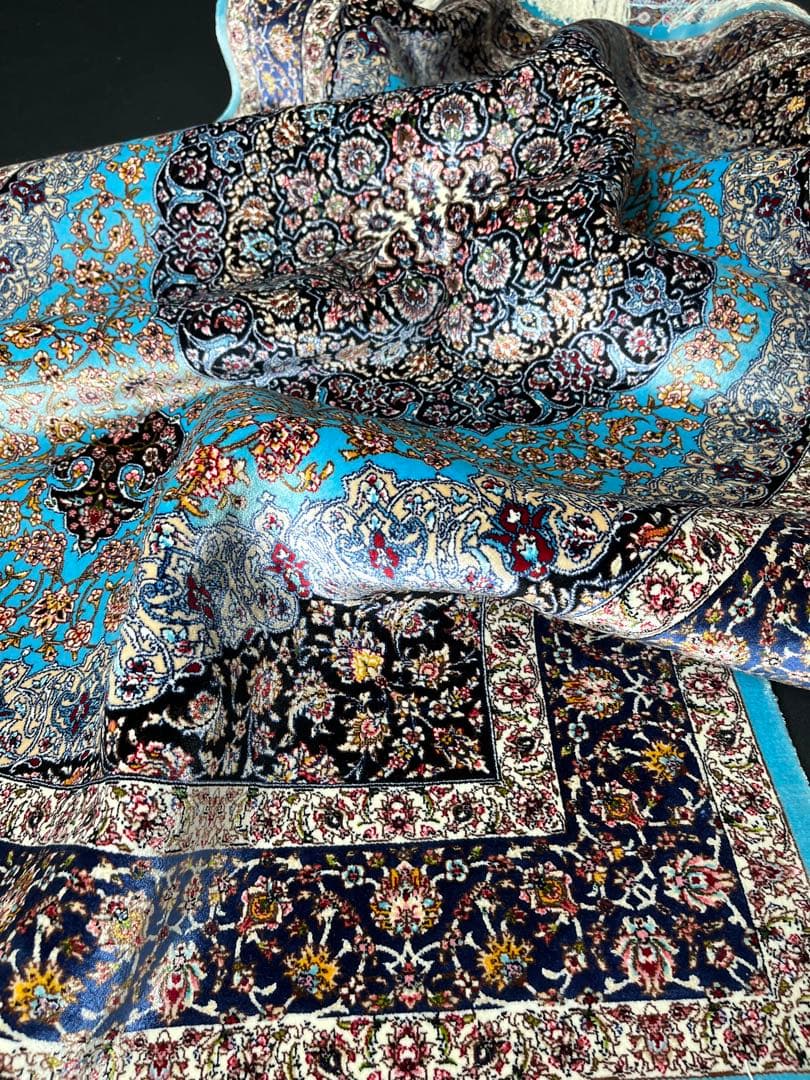 m*n様 最高級 ペルシャ絨毯シルク イラン クム産 約225万ノット100×1