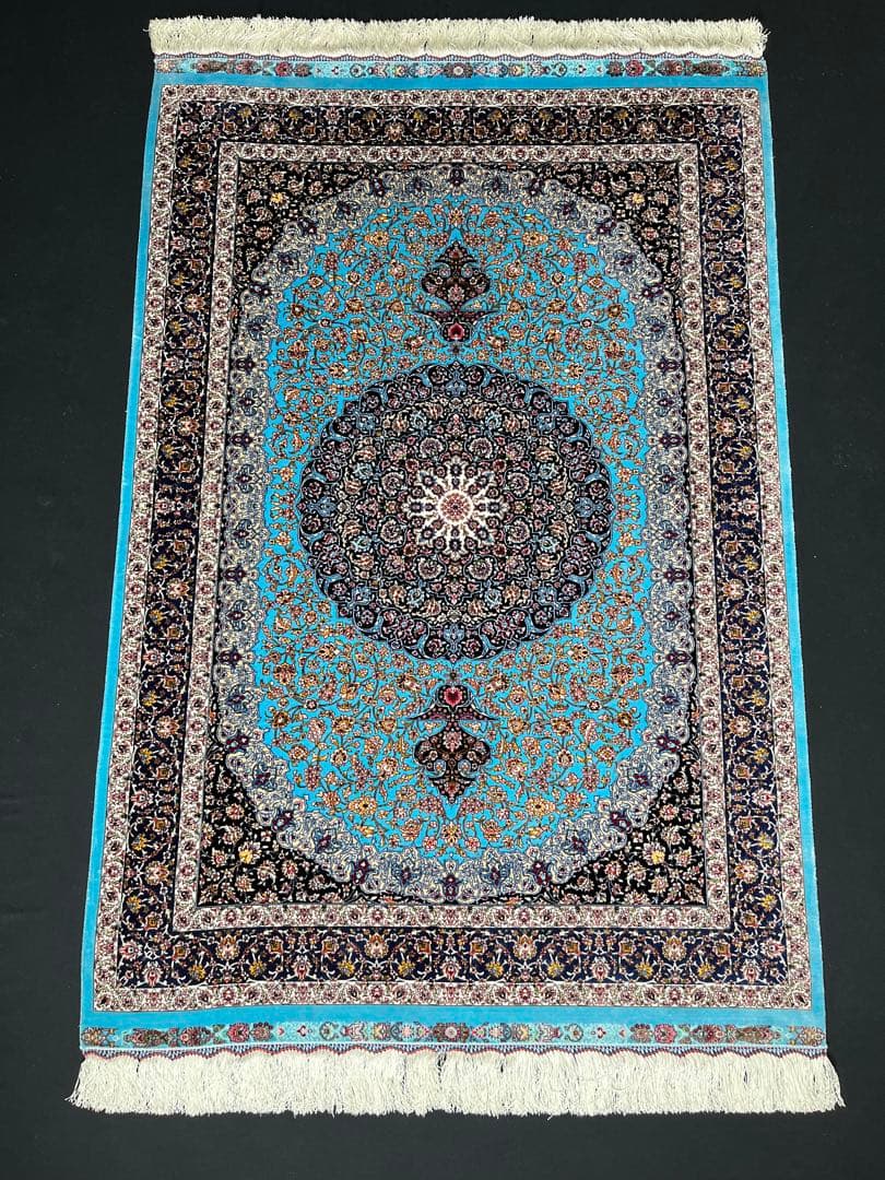 m*n様 最高級 ペルシャ絨毯シルク イラン クム産 約225万ノット100×1