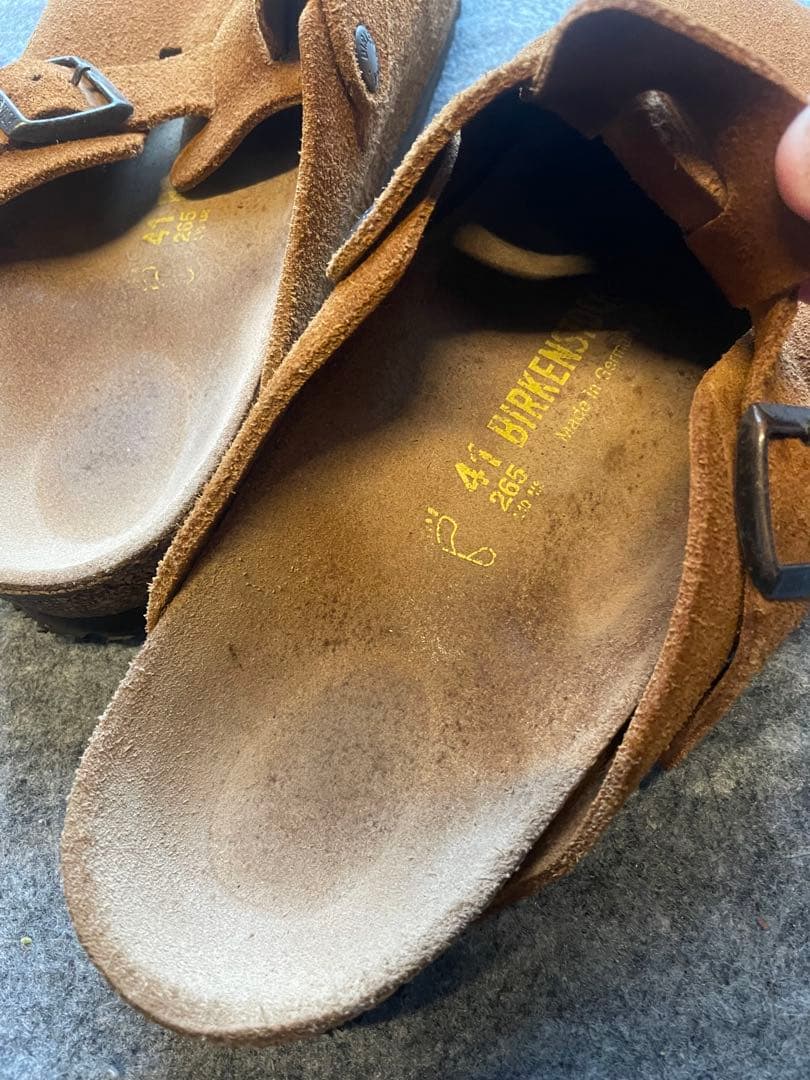 ビルケンシュトック　ボストン　サボ　スエード　　　サンダル　26.5cm