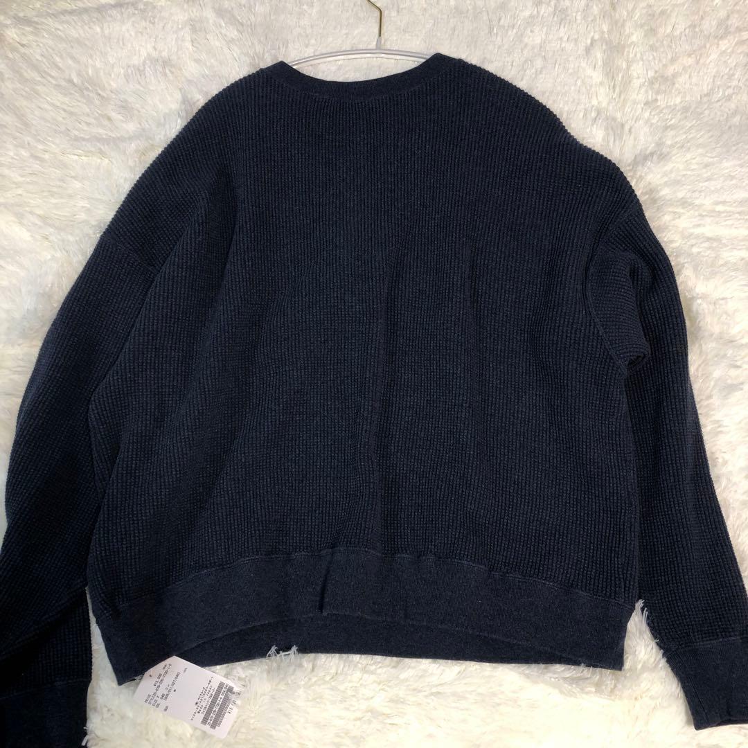 【新品タグ付き】FRAMeWORK ワッフルヘンリープルオーバー　ネイビー