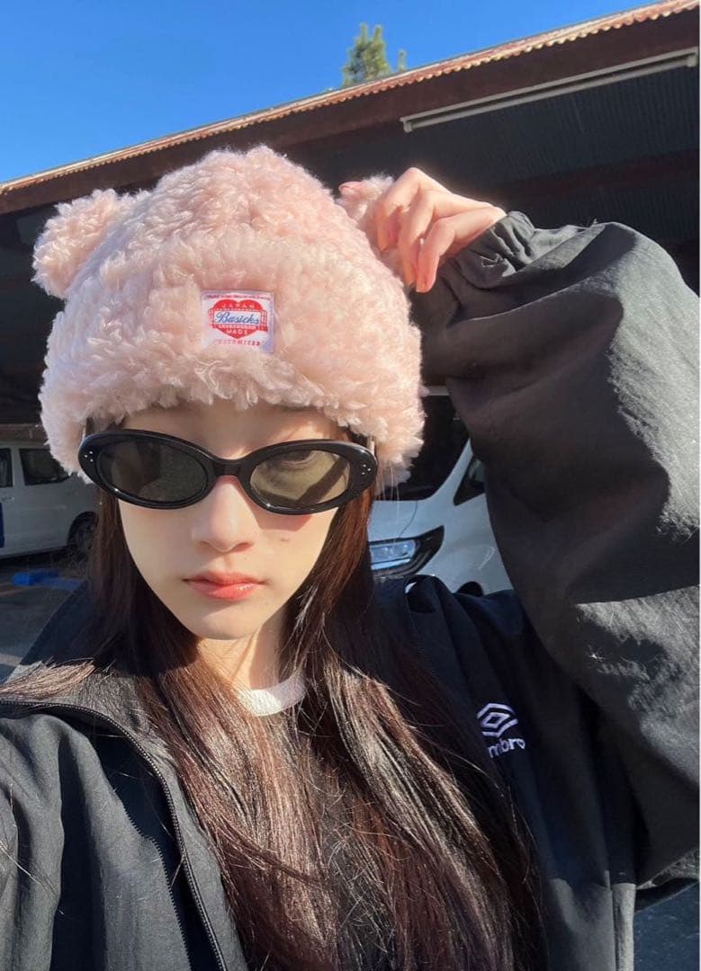 ベイシックス ベアビーニー ピンク