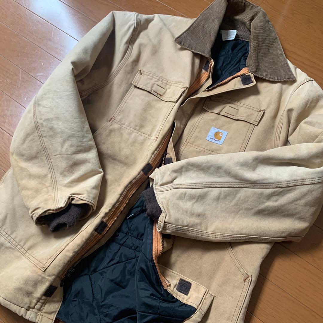 USA製＊星タグ 80's Carhartt トラディショナル コート 茶 XL