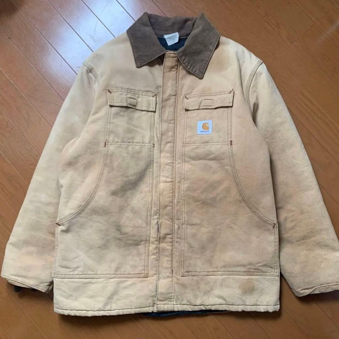 USA製＊星タグ 80's Carhartt トラディショナル コート 茶 XL