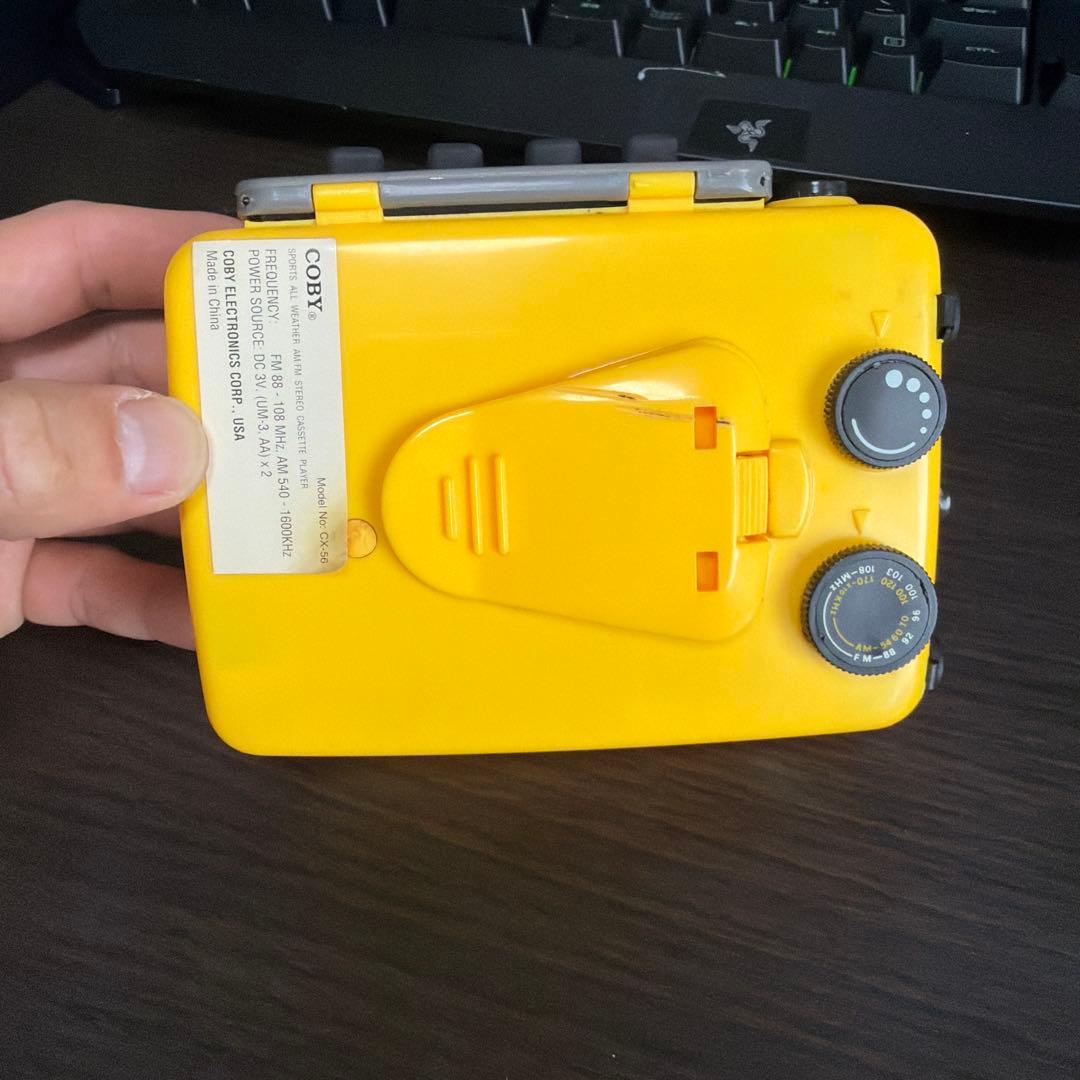 【希少レア】COBY CX-56 カセットプレーヤー AM/FMラジオチューナー