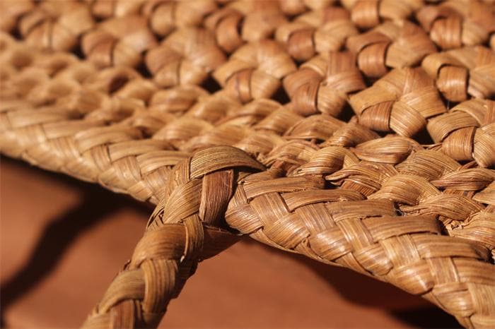 六角花結び編み 山葡萄 かごバッグ やまぶどう 山ぶどう カゴバッグ 持ち手 籠