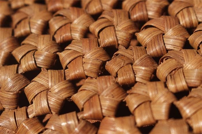 六角花結び編み 山葡萄 かごバッグ やまぶどう 山ぶどう カゴバッグ 持ち手 籠