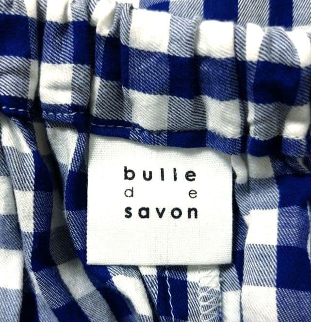 極美品！ビュルデサボン gingham balloon バルーンパンツ フリー