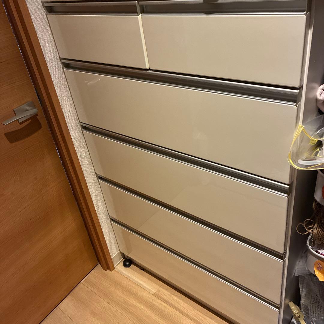 ［引越し特価］ホワイト 6段チェスト　タンス　洋服収納