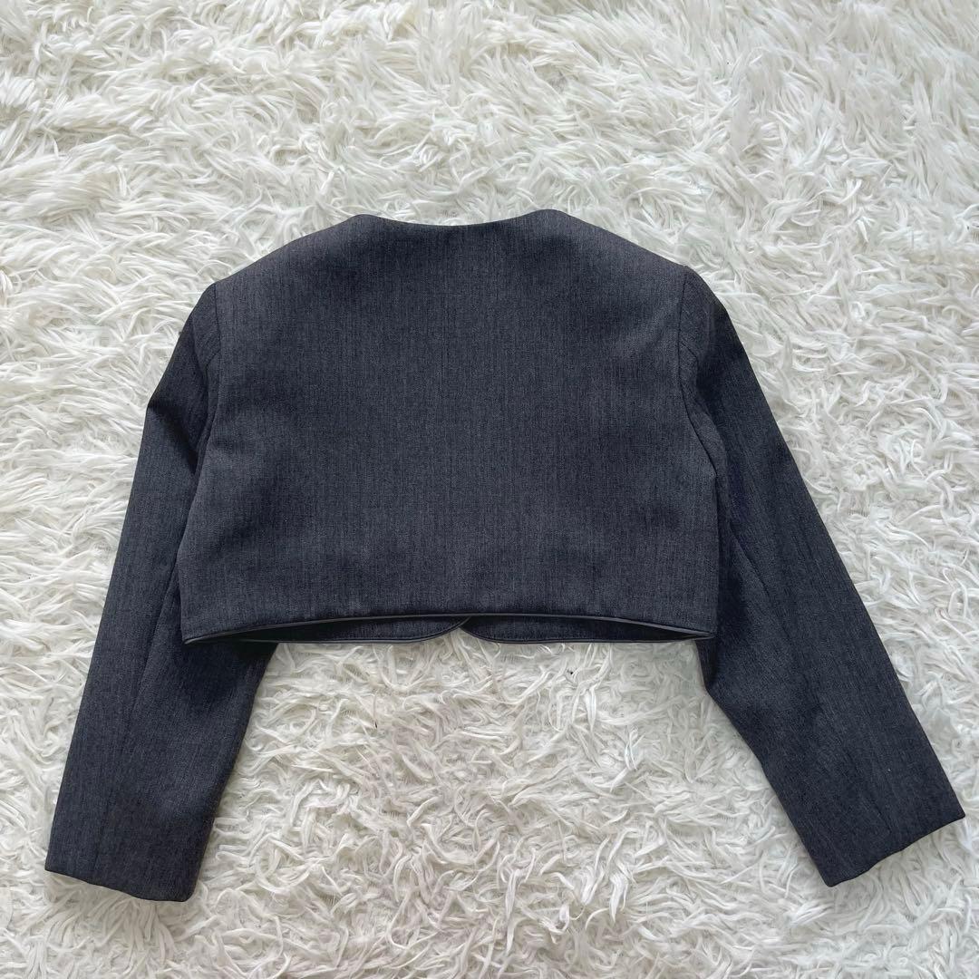 極美品✨ファミリア100アンサンブルスーツ3点　受験　通塾グレー110フォーマル