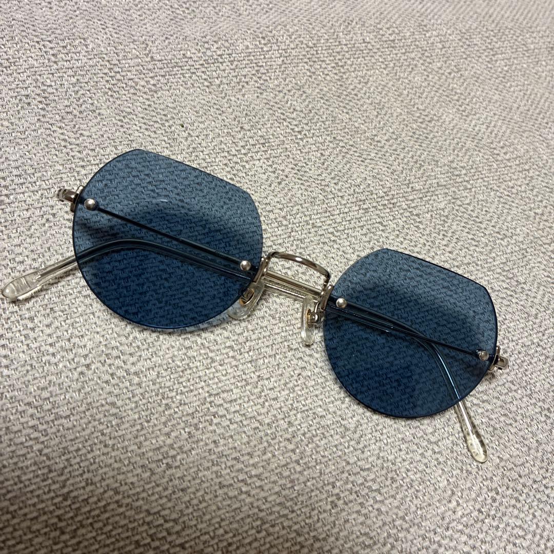 グ*リ様 ayame cutter オクタゴナル サングラス ブルーレンズ