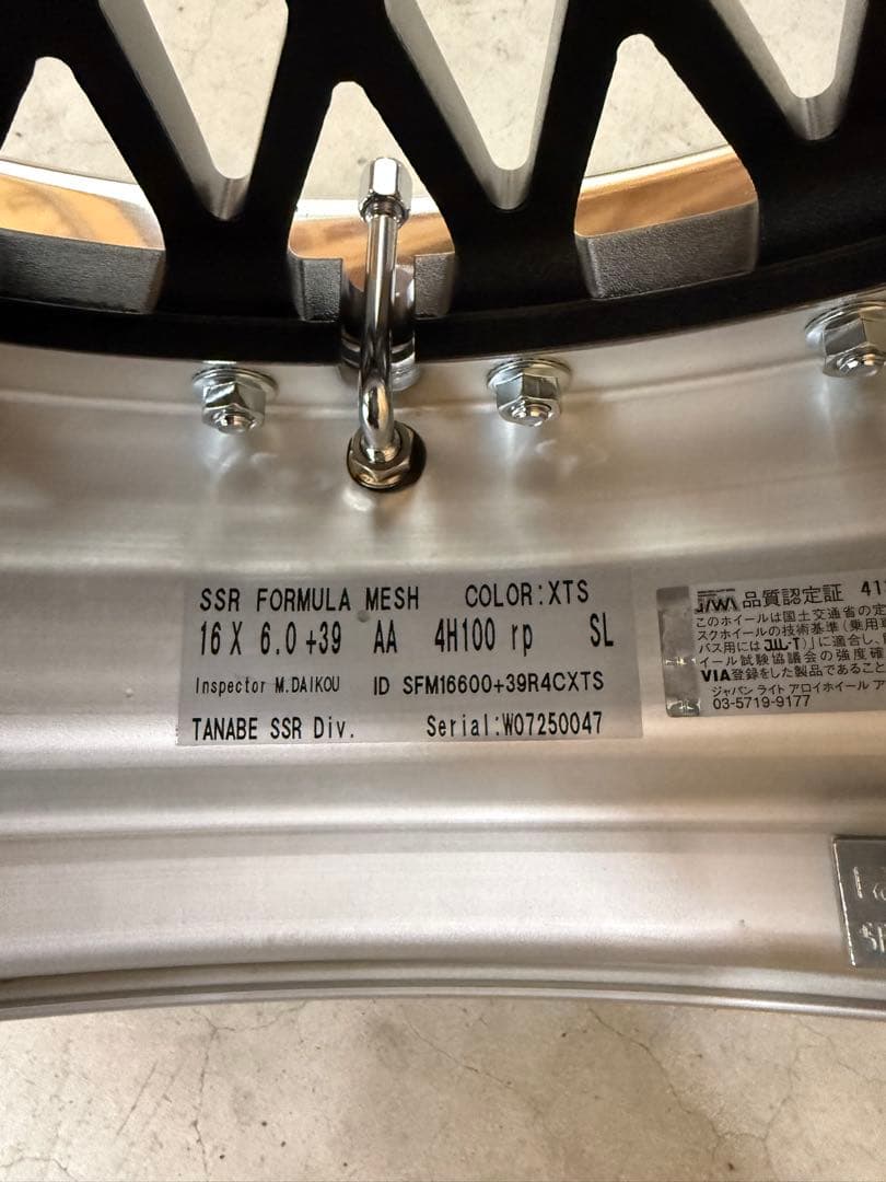 SSR Formula Mesh16インチホイールセット　N-VAN、N-BOX