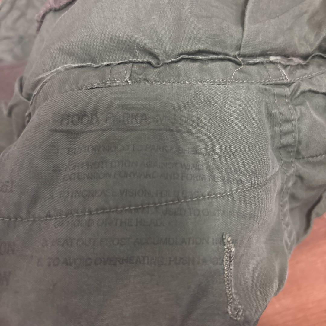 50s 米軍　実物　M51フード　M1951 PARKA コヨーテファ　⑫