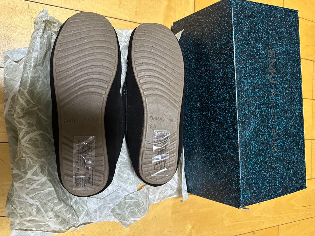 EMU Cairns モカシン　ブラック　サイズ24センチ
