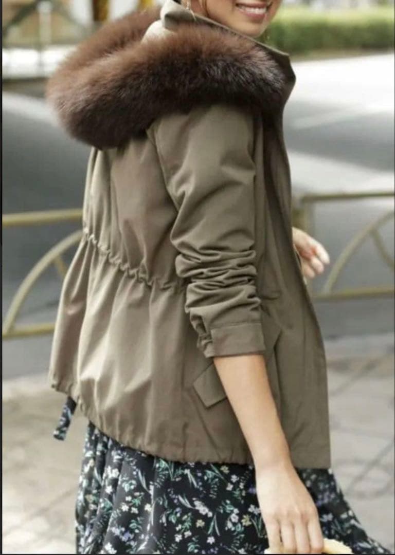 【新品未使用】マイストラーダ　ライナー付きモッズコート　38 M カーキ