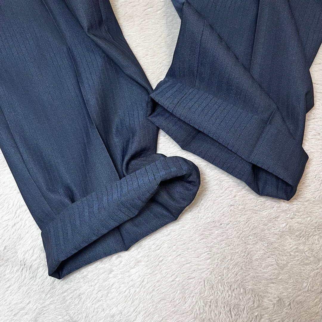 ☆美品☆ ORIHICA 3ピース リバーシブルベスト スーツ ネイビー A6