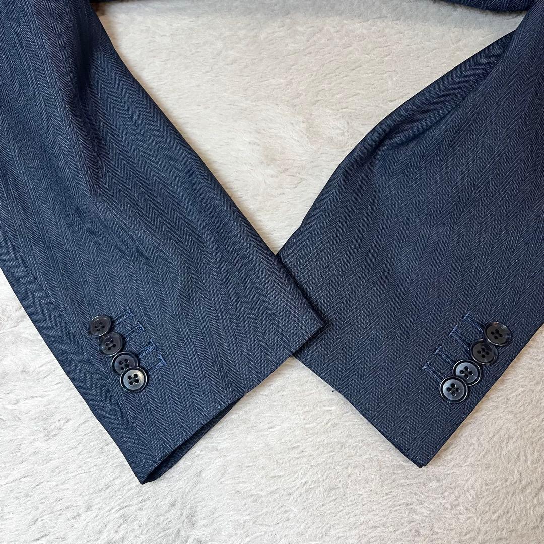 ☆美品☆ ORIHICA 3ピース リバーシブルベスト スーツ ネイビー A6