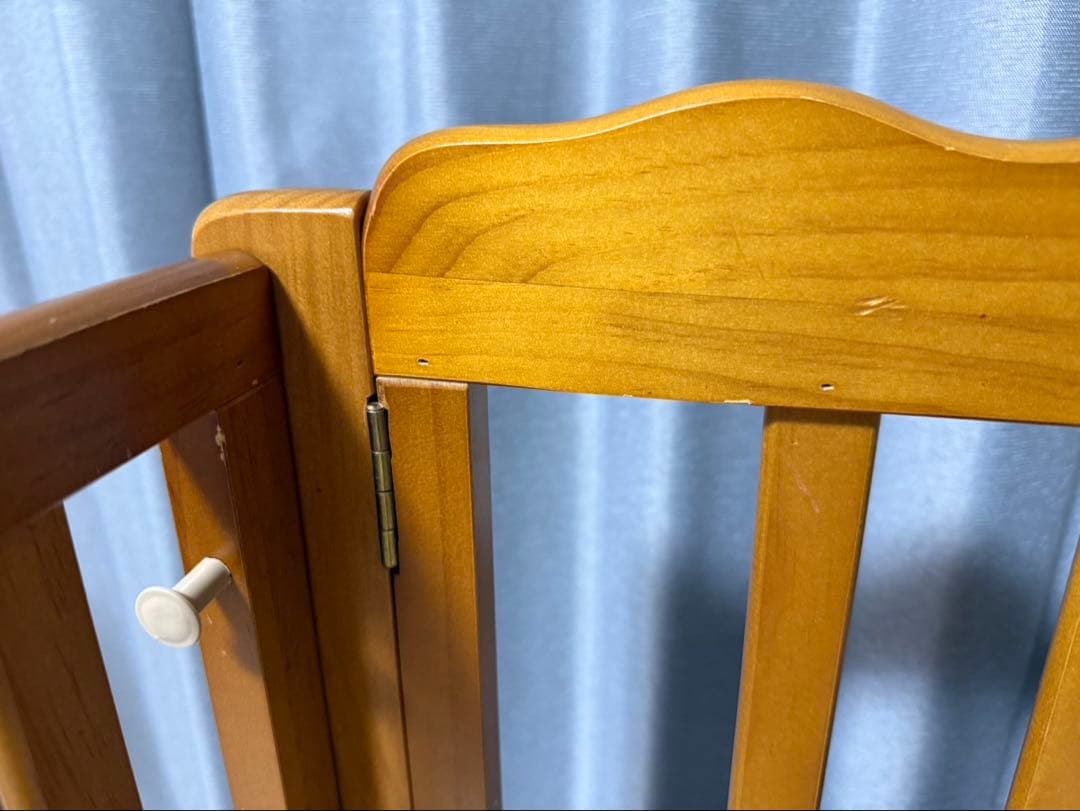 【美品】大和屋 パタン 折りたたみ ミニベビーベッド キャスター付