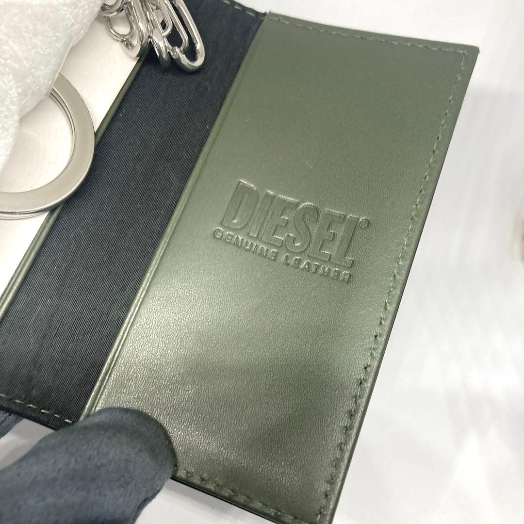 未使用品 DIESEL ディーゼル ６連 キーケース キーリング付き Dロゴ
