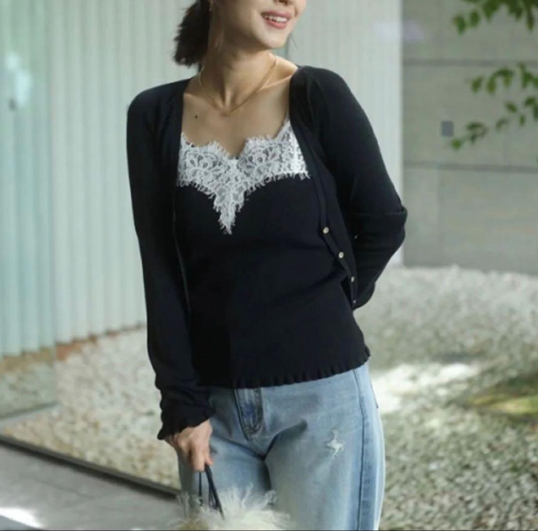 Apuweiser-riche レーストリムニットアンサンブル