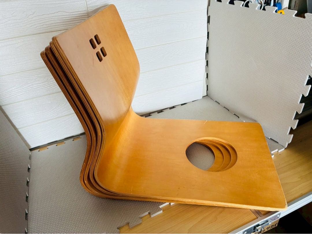 木製 座椅子 12個セット 和室 法事 旅館 民宿 レトロ 椅子 家具