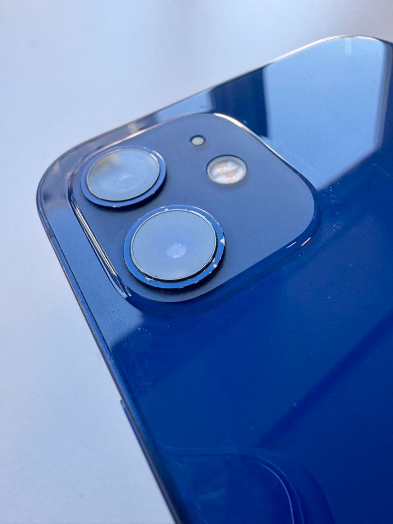 【美品】Apple iPhone 12 ブルー ジャンク