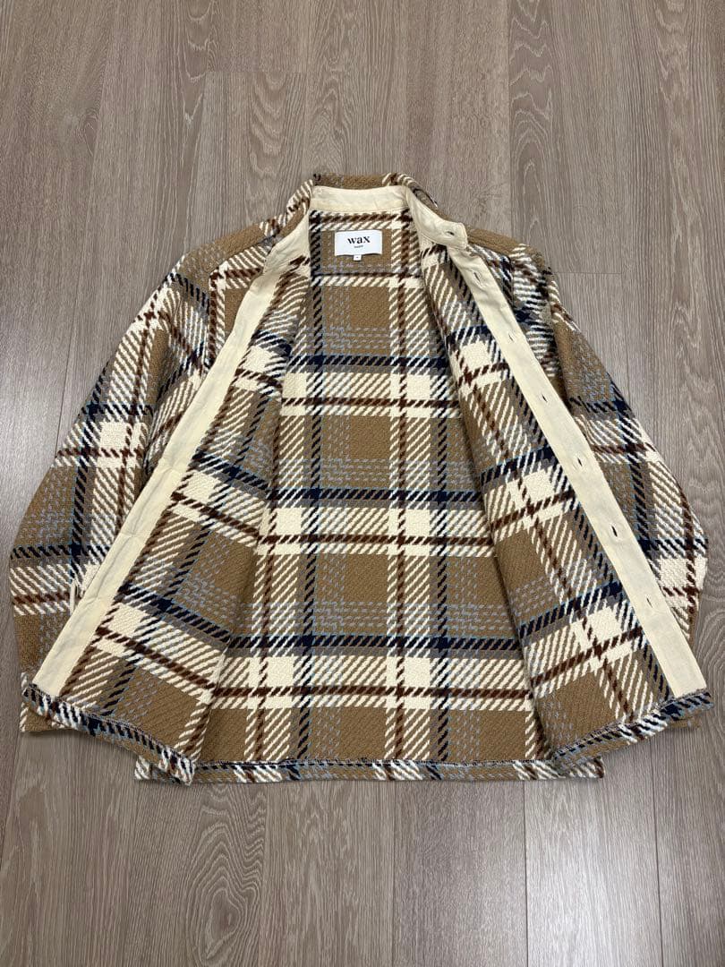 wax london ワックスロンドン EcruBeige オーバーシャツ M