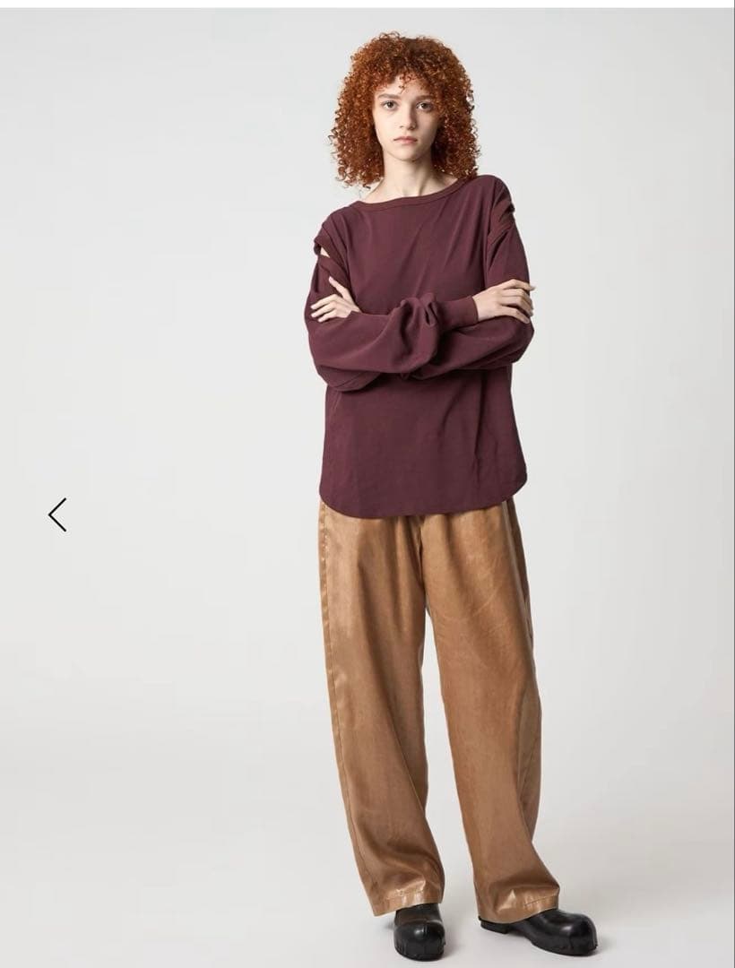 ⭐︎winter ⭐︎ROKU)＞ポリエステル サテン パンツ 25FW