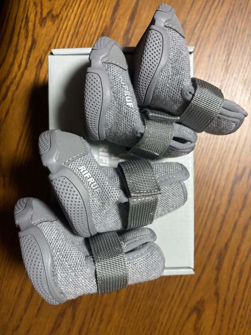 RIFRUF ドッグシューズ グレー サイズ4-5