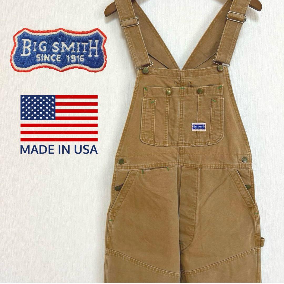 USA製 70s BIG SMITH ダック地 オーバーオール ビンテージ