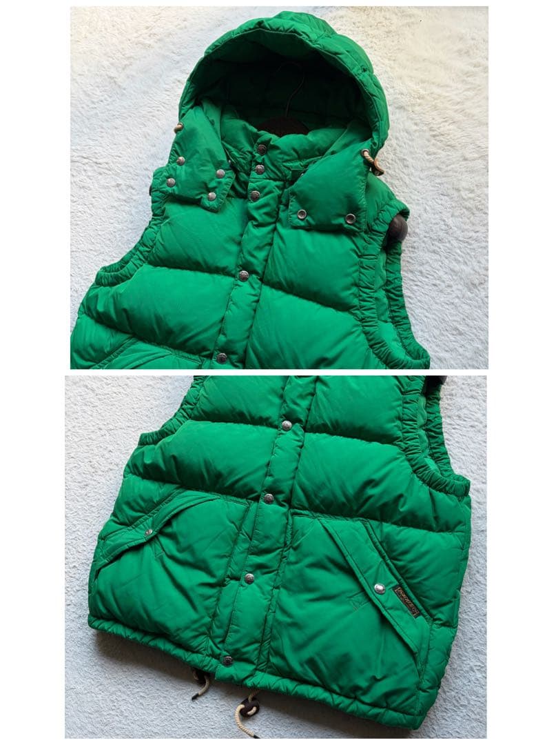 【極美品】ポロラルフローレン ボリュームダウンベスト フード付 グリーン 現行品