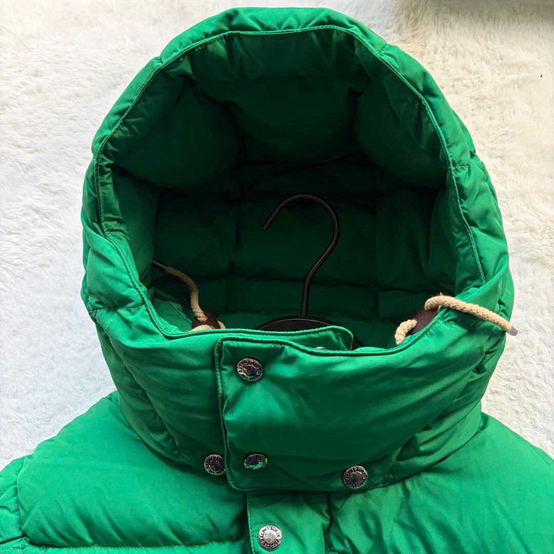 【極美品】ポロラルフローレン ボリュームダウンベスト フード付 グリーン 現行品