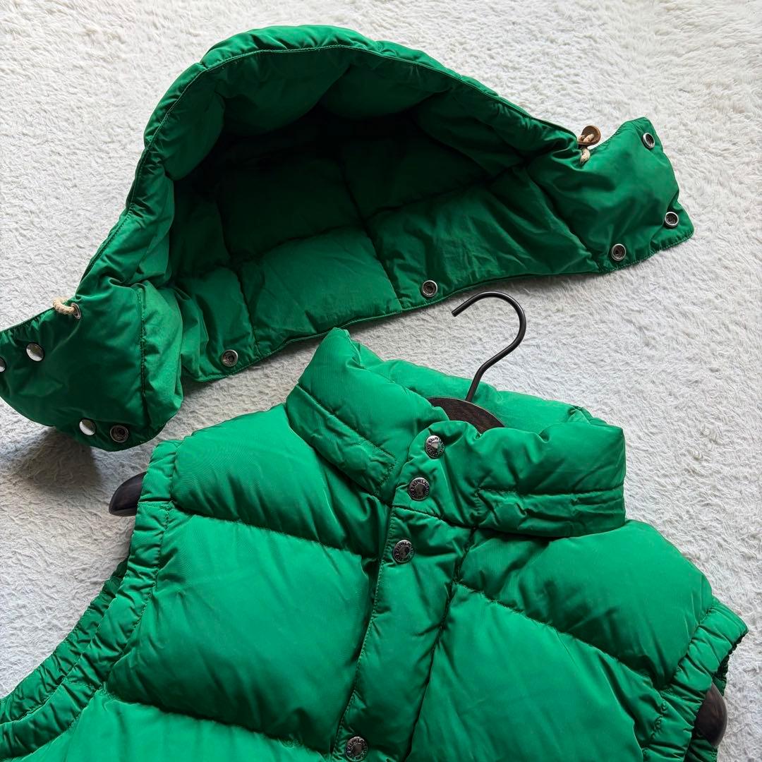 【極美品】ポロラルフローレン ボリュームダウンベスト フード付 グリーン 現行品