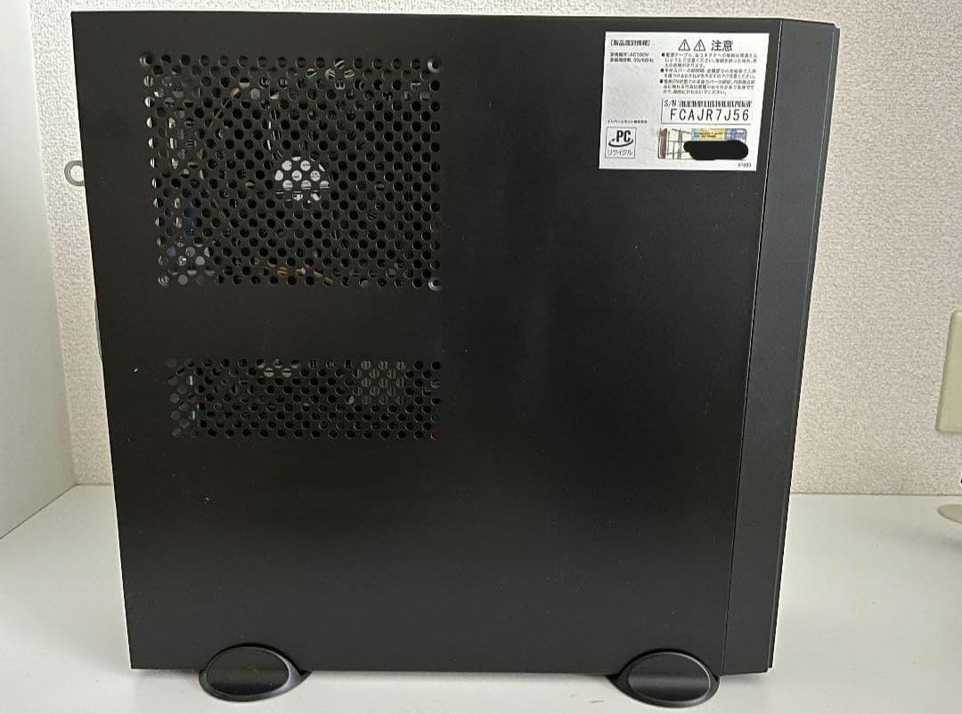 Frontier　デスクトップパソコン本体　メモリー8GB　SSD250GB