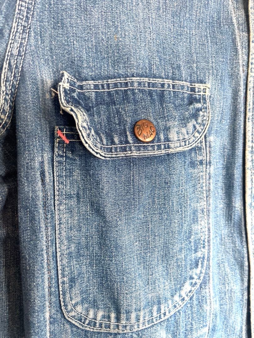 古*男様 古着　40s SUPER BIG MAC カバーオール　デニム　ジャケ