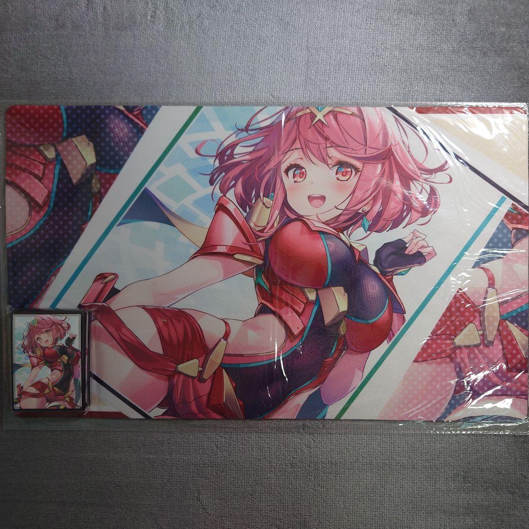 α2 ゼノブレイド くびれ&戦闘服 ホムラ スリーブ&プレイマット