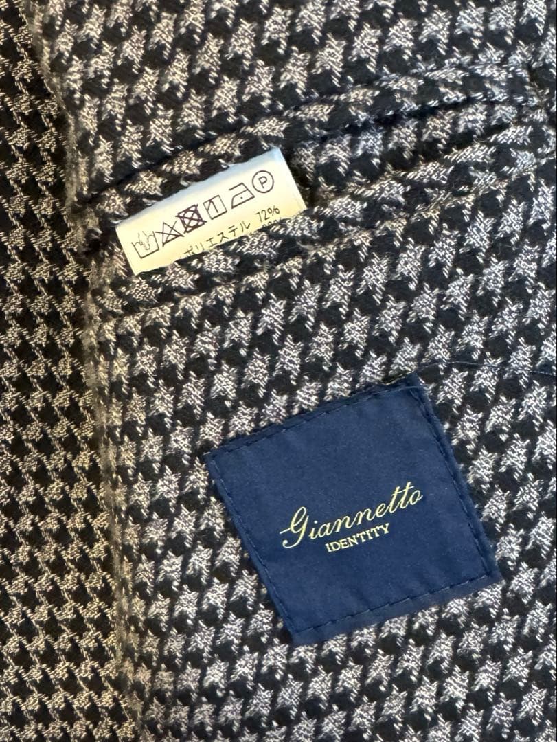 Gianneto（ジャンネット）＊2ボタンシャツジャケット（千鳥格子）
