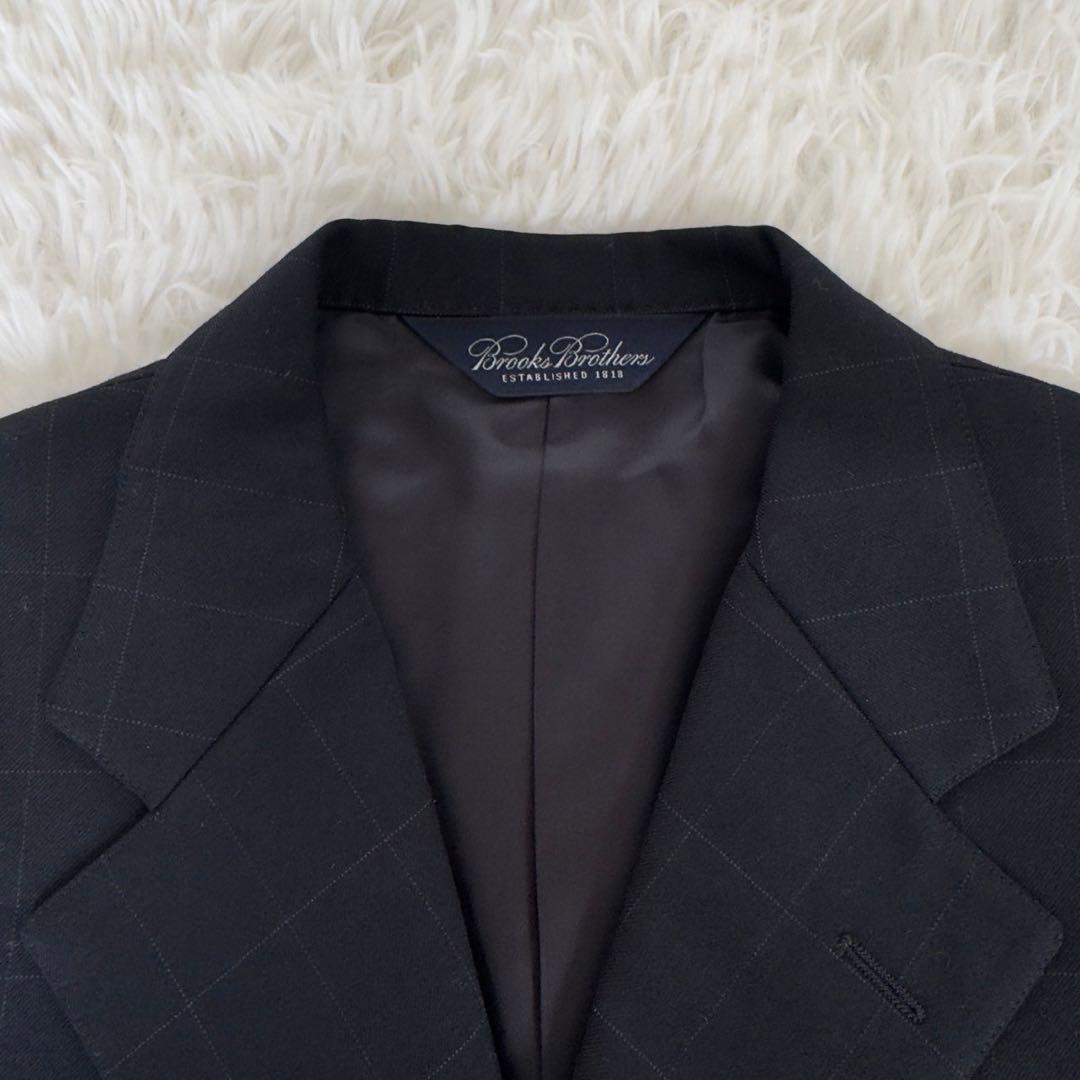ブルックスブラザーズ✨Wool Plus LYCRA ウィンドウペン 黒 36