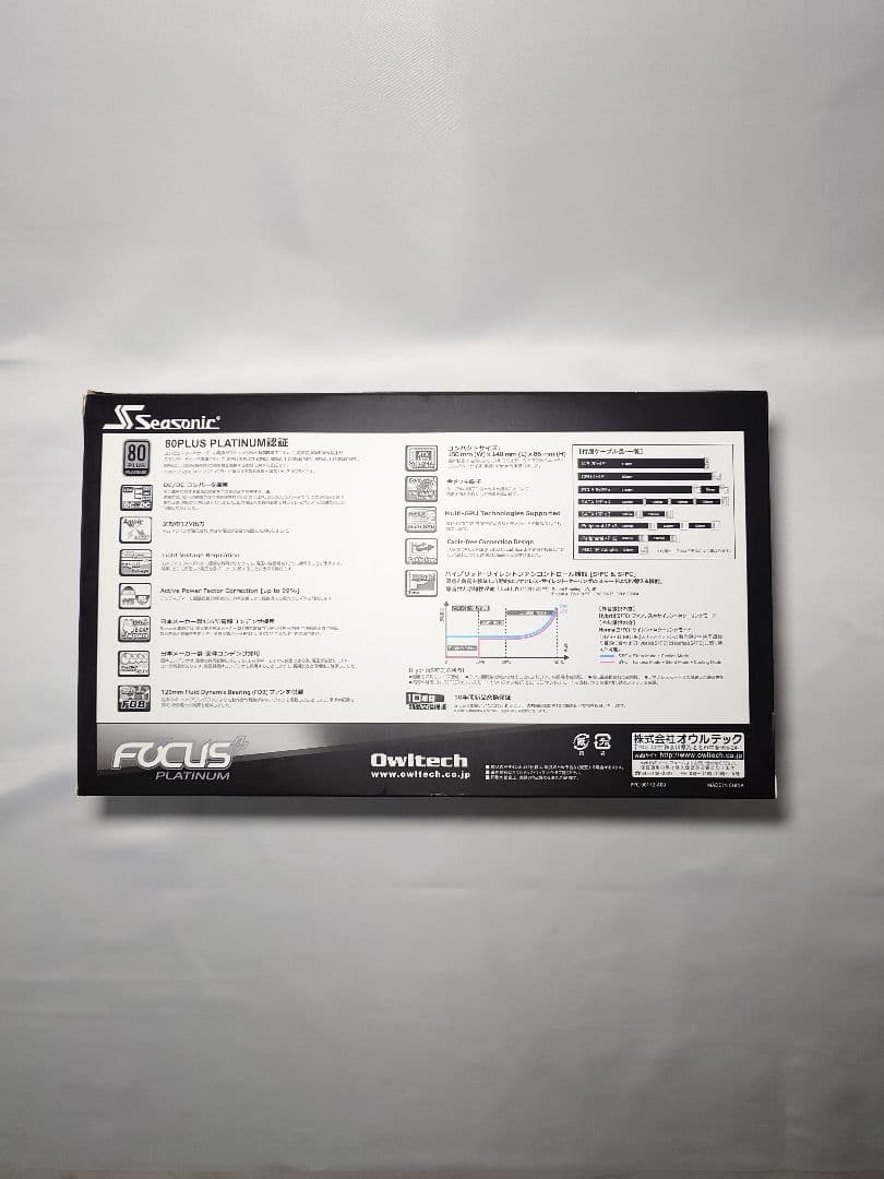 Seasonic FOCUS+ Platinum 850W 電源ユニット