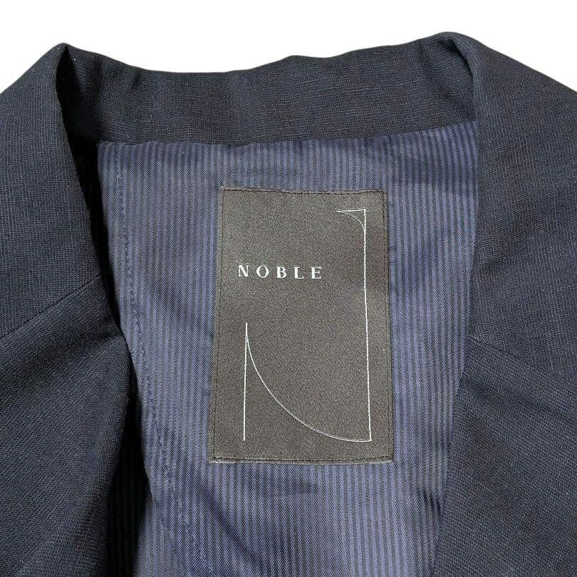 Noble 定価3.4万　麻ストレッチダブルブレストジャケット