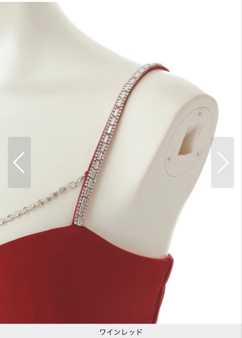 JEWELS ワインレッド　ロングドレス　ジュエルズ　キャバドレス　現在販売なし