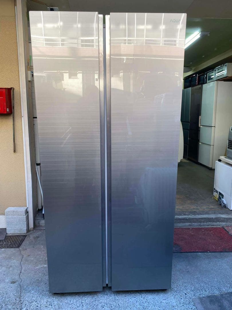 AQUA 冷蔵庫 475L 2022年製 AQR-SBS48K(S) 両開き