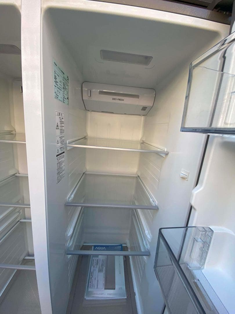 AQUA 冷蔵庫 475L 2022年製 AQR-SBS48K(S) 両開き