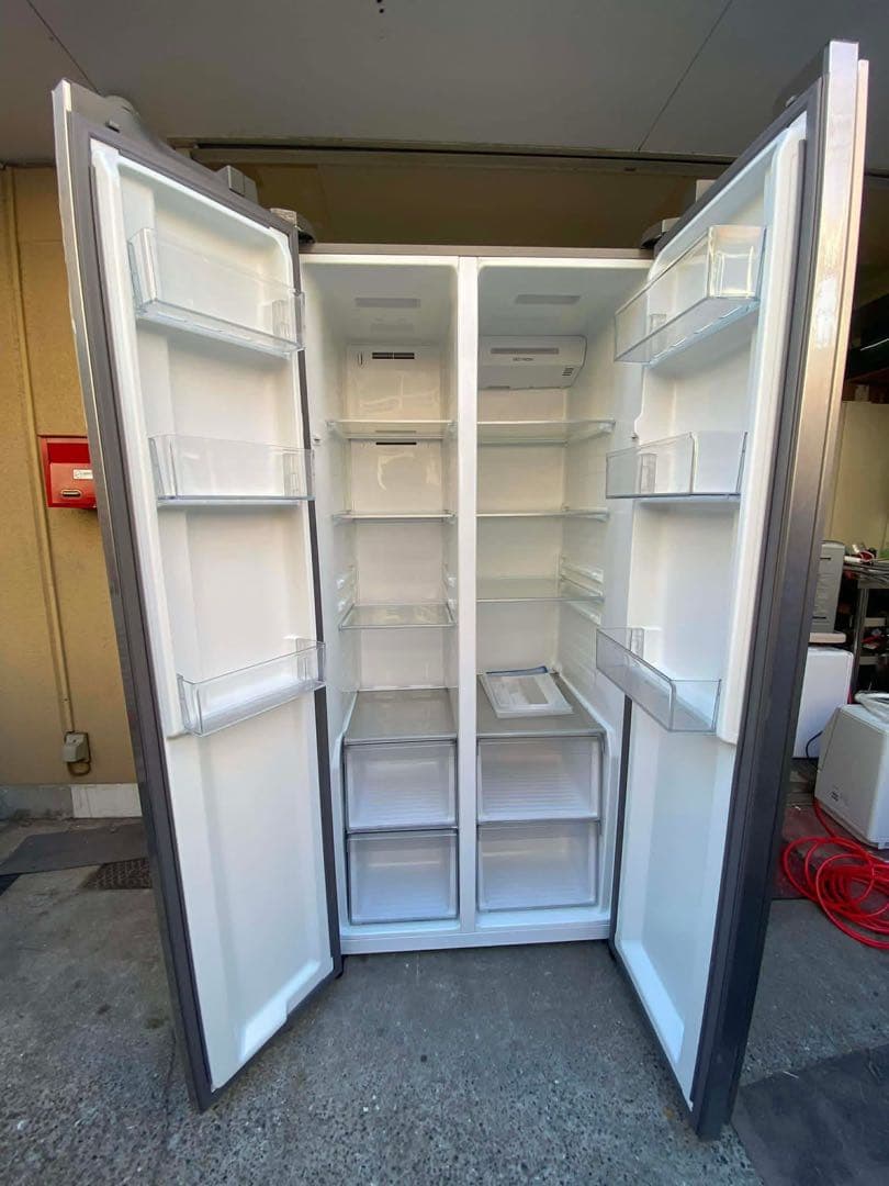 AQUA 冷蔵庫 475L 2022年製 AQR-SBS48K(S) 両開き