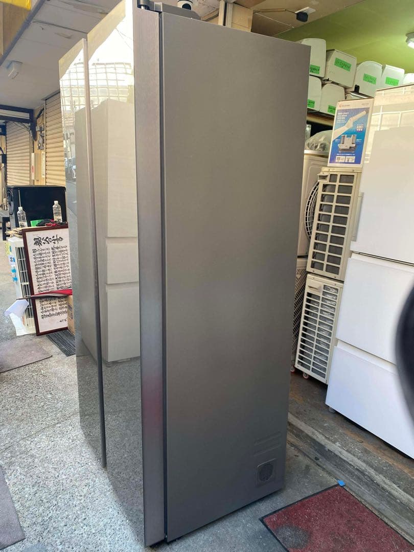 AQUA 冷蔵庫 475L 2022年製 AQR-SBS48K(S) 両開き