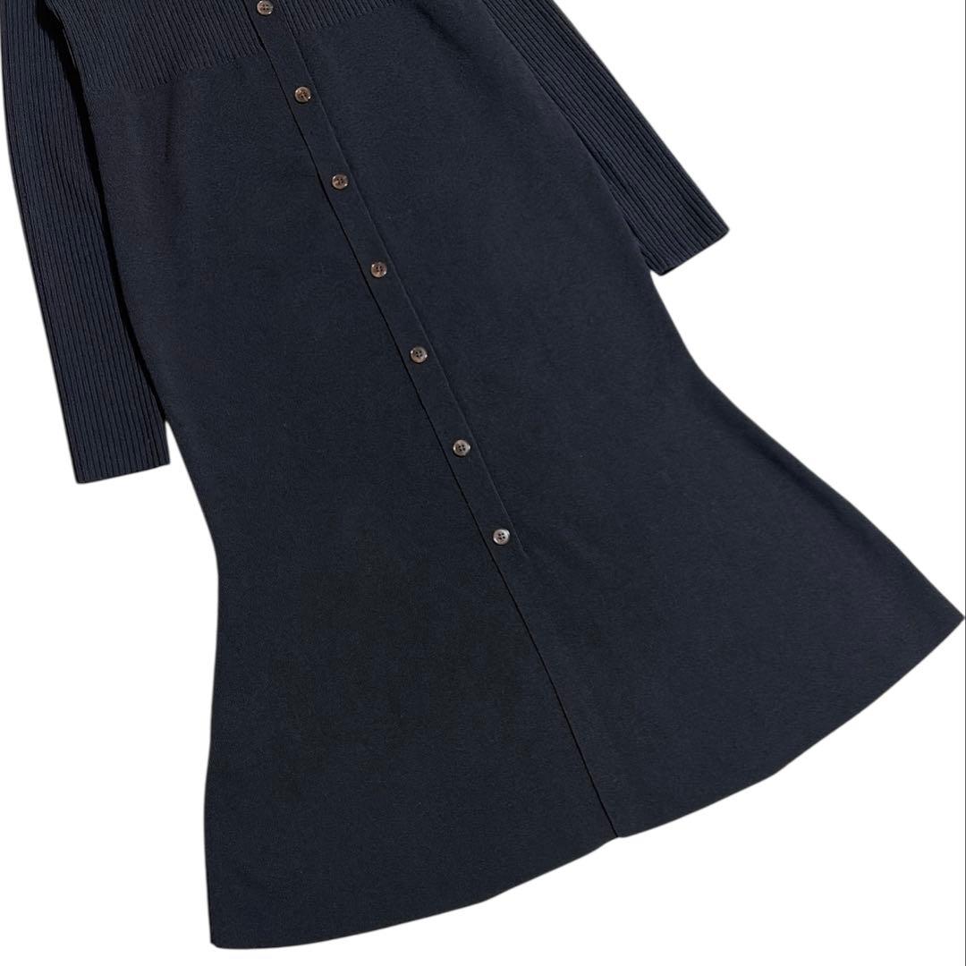 美品 NOBLE ノーブル カラーブロックニットワンピース