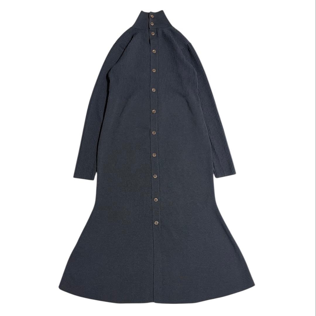 美品 NOBLE ノーブル カラーブロックニットワンピース