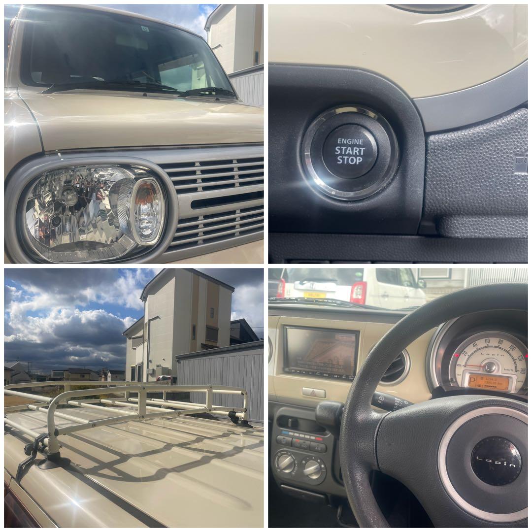 車検2年付コミコミ☆可愛いルーフキャリア付、ツートンスタイル☆アルトラパン