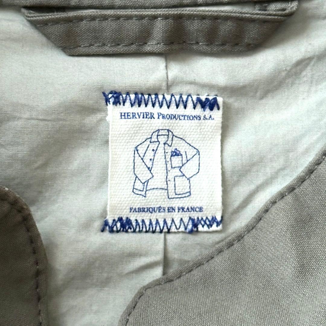HERVIER PRODUCTIONS スタンドカラー ワークジャケット M L
