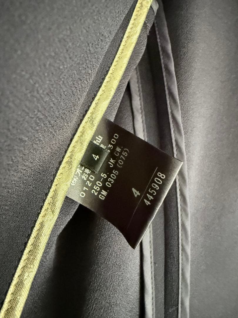 BEIGE, ノーカラージャケット ネイビー クリーニング済