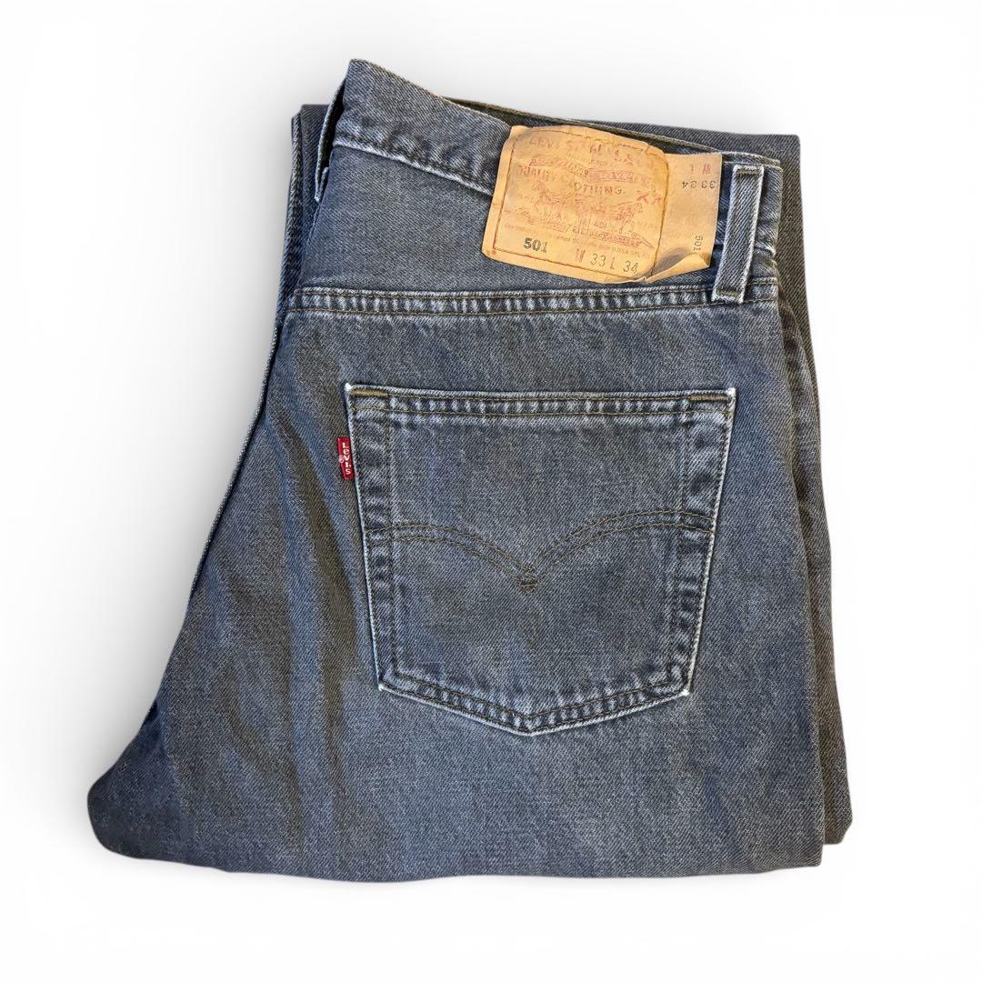 希少✨Levi's リーバイス 501 先染め ブラック USA 90s W33